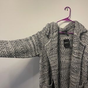 Marled Knit Cardigan Sweater